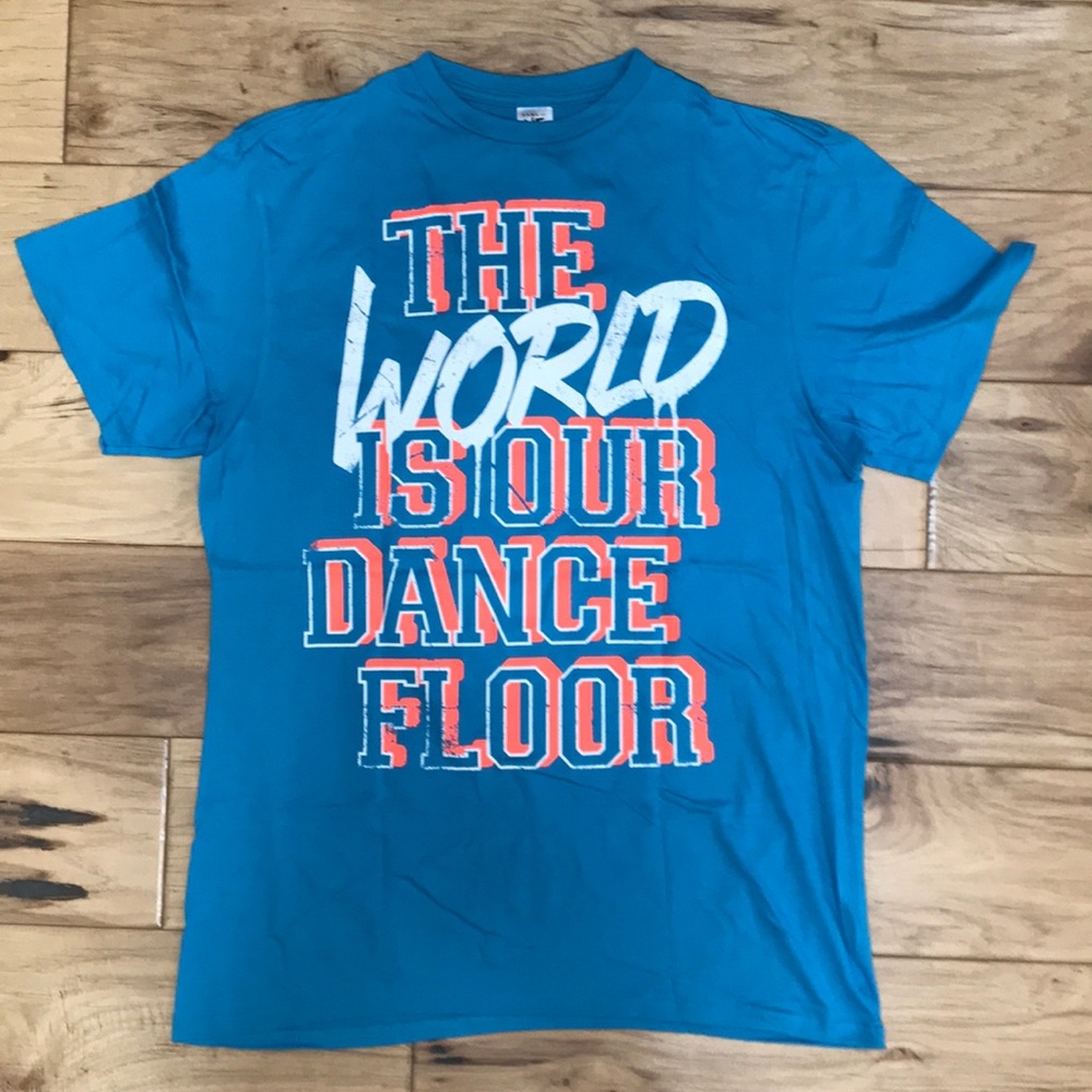 Zumba Tee shirt “The World is Our Dance Floor”